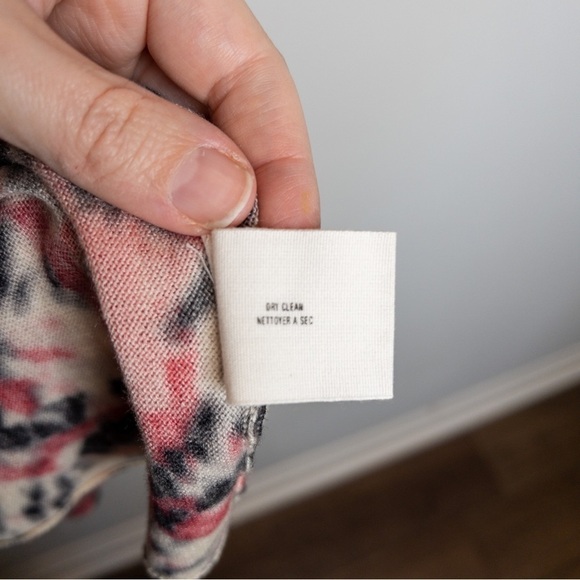 Anthropologie Sparrow Pink Black Tie Dye Midnight Safari Sweater Dress Size XS - Picture 8 of 9